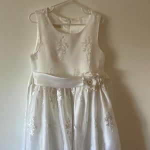 American Princess white formal dress